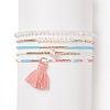 Glass Seed Beads Stretch Bracelet Sets BJEW-JB08955-1