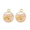 304 Stainless Steel with Enamel Pendants STAS-Z166-11G-02-1
