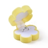 Plum Blossom Shape Velvet Jewelry Boxes VBOX-L002-F02-4