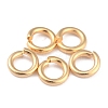 Rack PlatingBrass Open Jump Rings KK-O139-18L-G-1