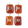 Natural Carnelian Pendants G-K372-04G-05-1