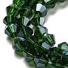 Transparent Electroplate Glass Beads Strands GLAA-F029-4mm-C25-3