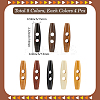 32Pcs 8 Colors 2-Hole Wood Buttons DIY-GF0011-42A-2