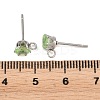 304 Stainless Steel Micro Pave Cubic Zirconia Stud Earring Findings STAS-H240-56P-02-3