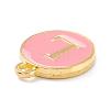 Golden Plated Alloy Enamel Charms ENAM-Q437-14L-2