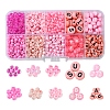 DIY Flat Round & Heart Acrylic & Glass Seed Beads Jewelry Making Findings Kits DIY-FS0006-43A-1