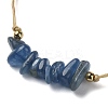 Natural Kyanite Chips Braided Bead Bracelets BJEW-JB09851-09-3