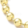 Long-Lasting Plated Brass Round Bead Slider Beacelets for Women Men LS-BJEW-E089-01G-03-2