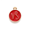 Alloy Enamel Pendants X-ENAM-S124-01A-07E-2