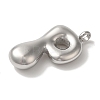 Non-Tarnish 304 Stainless Steel Pendants STAS-M017-08P-17-2