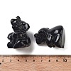 Natural Obsidian Carved Figurines DJEW-L023-D06-3