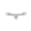 Brass Micro Pave Clear Cubic Zirconia Toggle Clasps Parts KK-U051-05P-1