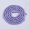 Glass Pearl Beads Strands X-HY-6D-B25-1