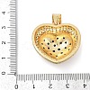 Brass Micro Pave Cubic Zirconia Pendants KK-A241-12G-03-3