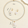 Bohemian 201 Stainless Steel & Plastic Starfish Pendant Necklace & Earrings Sets for Women FT6216-2
