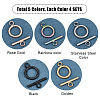 Unicraftale 20 Sets 5 Colors Vacuum Plating 304 Stainless Steel Toggle Clasps STAS-UN0022-68-5