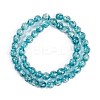 Handmade Gold Foil Lampwork Beads Strands LAMP-Q002-01A-3