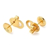 Rack Plating Brass Stud Earring Findings KK-M269-24G-2