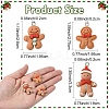 15Pcs 3 Styles Christmas Opaque Resin Pendants RESI-YW0004-76-3