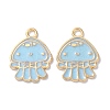 Alloy Enamel Pendants ENAM-O001-08D-G-1