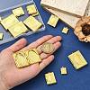 15Pcs 3 Styles Brass Locket Pendants FIND-CJ0004-73-4