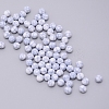Resin Round Beads MRMJ-WH0068-34D-02-2