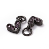 Brass Micro Pave Cubic Zirconia Charms LS-RB-I078-66B-01-NR-3