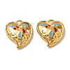 304 Stainless Steel Enamel Pendants LS-STAS-D373-04G-1