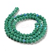 Opaque Solid Color Imitation Jade Glass Beads Strands GLAA-F029-P4mm-D07-2