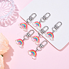 6Pcs Resin Pendant Decorations KEYC-YW00210-2
