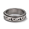 Non-Tarnish 203 Stainless Steel Rotating Spinner Fidget Band Rings for Anxiety Stress Relief LS-RJEW-G118-01P-1