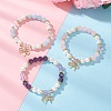 Bowknot Brass Charms Bracelets BJEW-JB12805-1