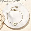 304 Stainless Steel Link Bracelets for Women BJEW-Z087-01G-2