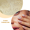 6 Sheets 2 Colors Mixed Shapes PET Nail Art Stickers DIY-HS0002-07-4