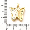 Brass Micro Pave Cubic Zirconia Pendants KK-G519-15G-02-3