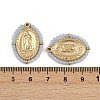 Synthetic Luminous Stone Wrapped 304 Stainless Steel Pendants STAS-L022-490G-03A-3