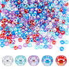 500Pcs 5 Colors Transparent Acrylic European Beads TACR-AR0001-21-1