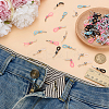80Pcs 4 Colors Silicone Zipper Pulls HJEW-FG00024-4