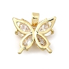 Brass Micro Pave Cubic Zirconia Charms KK-N254-226G-01-1