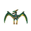 Pterosaurs Alloy Rhinestone Brooch JEWB-Z031-01AG-1