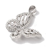 Rack Plating Brass & Cubic Zirconia Pendants KK-L216-014P-01-2