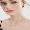 1Pc 304 Stainless Steel Letter Pendant Necklaces NJEW-LP0001-33O-P-4