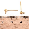Ion Plating(IP) 304 Stainless Steel Ball Post Stud Earring Findings LS-STAS-E163-44G-01-3
