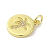 Brass Micro Pave Cubic Zirconia Pendants KK-M283-14C-01-2