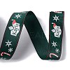 25 Yards Christmas Theme Printed Polyester Grosgrain Ribbon OCOR-C004-02F-3