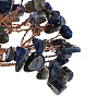 Natural Lapis Lazuli Chips Tree Decorations DJEW-M012-02A-3
