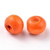 Dyed Natural Wood Beads WOOD-Q006-6mm-09-LF-1