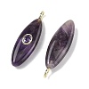 Natural Amethyst Pendants G-D357-01B-2