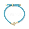 Adjustable Nylon Cord Bracelets BJEW-C096-01G-06-4