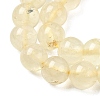Natural Lemon Quartz(Heated) Beads Strands G-B167-A11-8mm-4